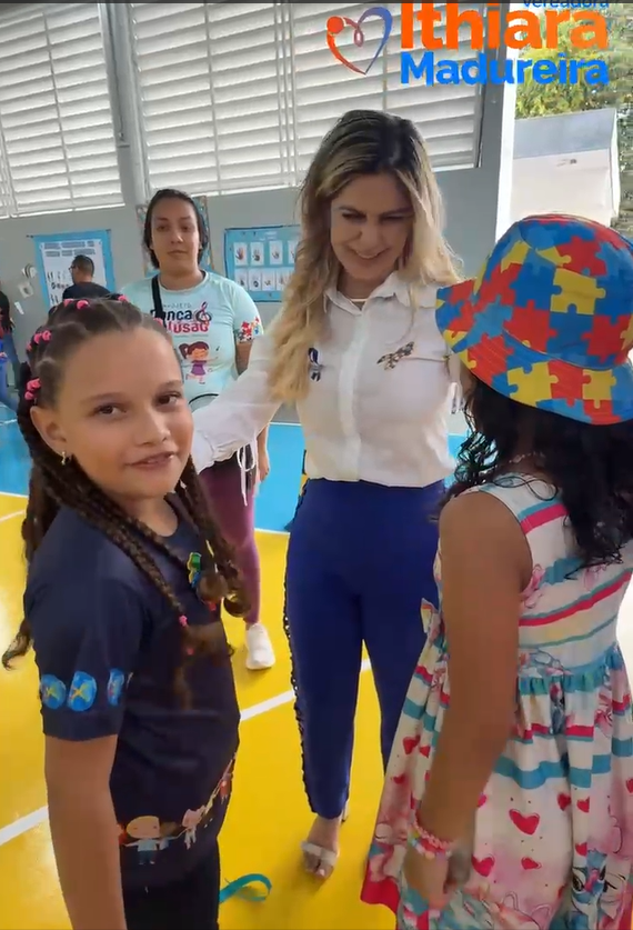 A vereadora participou da programação especial do Centro Mundo Azul de Santana, em alusão ao Abril Azul!